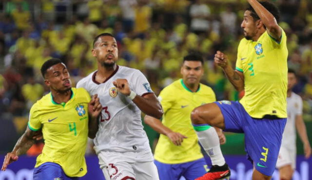 Brasil y Venezuela igualaron 1-1 en el Arena Pantanal de Cuiabá. Foto: Selección venezolana.   