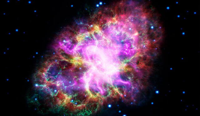 La Nebulosa del Cangrejo son los restos de una explosión de supernova. Foto: NASA.
