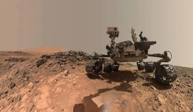Rover Curiosity en Marte. Foto: NASA.