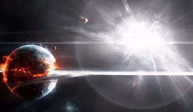 Si un planeta se ubica demasiado cerca de la supernova, esta podría devastarla totalmente. Imagen: NASA.