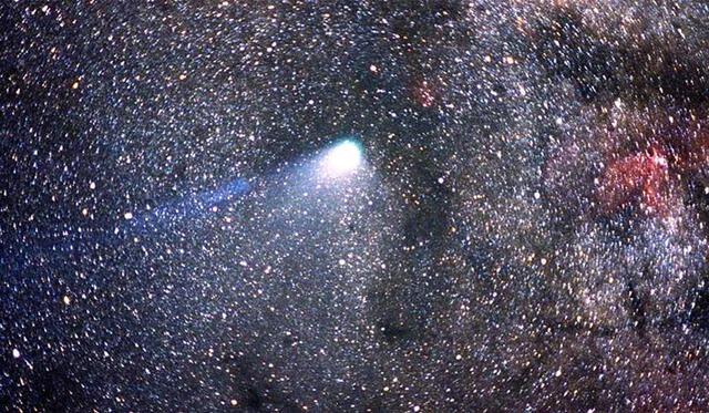 La NASA captó al cometa Halley durante su aproximación más cercana al sistema solar interno en 1986.
