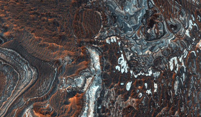 Sector de Valles Marineris, en Marte. Foto: NASA.