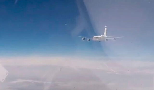 Rusia también ha denunciado presencia de aviones espía de EE. UU. Captura de video: Ministerio de Defensa de Rusia.