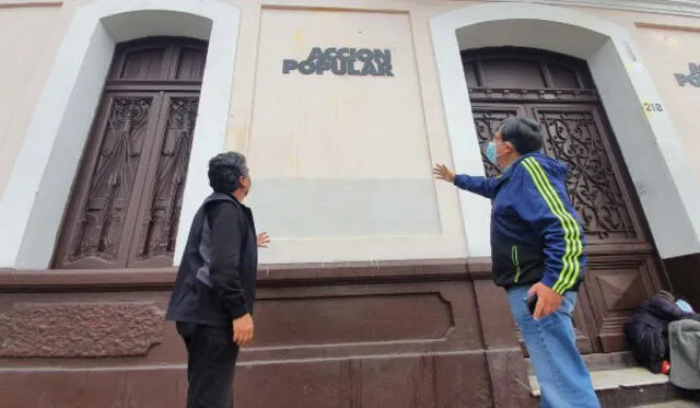 El ataque a la sede de Acción Popular se perpetró en la tarde del pasado viernes 27 de agosto. Foto: María Pía Ponce - La República.