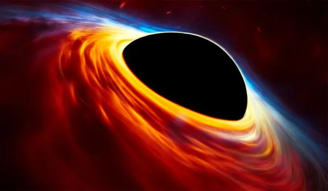 Las 'pelusa' cuántica habría escapado después del nacimiento del agujero negro. Imagen: Difusión.