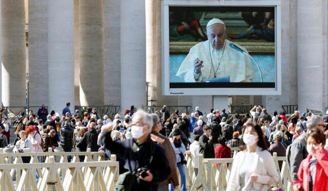 Papa Francisco no envía su mensaje dominical desde el balcón del palacio del Vaticano. Foto: Difusión.