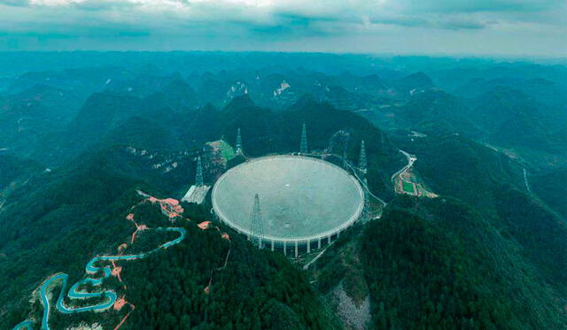 El radiotelescopio FAST ha comenzado a operar con toda su capacidad. Foto: Xinhua.