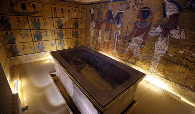 Cámara funeraria de Tutankamón. Foto: EFE.