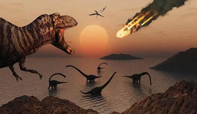 Los dinosaurios se extinguieron después del 'gran impacto'. Imagen: Difusión.