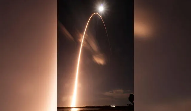 Trayectoria del cohete tras su despegue. Foto: NASA.