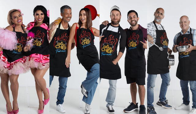 Duplas que participarán en ‘El gran chef: famosos x2’. Foto: composición LR / Latina  