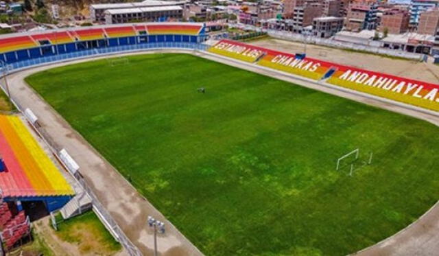 El estadio Los Chankas es una de las plazas de altura en esta Liga 1 2024. Foto: Radio Inka Tropical  