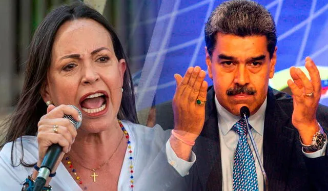Aún se desconoce si María Corina Machado, la ganadora de la Primaria, será la rival de Nicolás Maduro en las elecciones. Foto: composición LR   