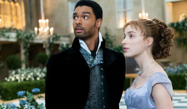 'Bridgerton': Simon Basset y Daphne Bridgerton en la primera temporada. Foto: Netflix   