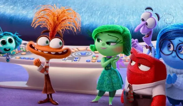 'Intensamente 2': Ansiedad junto a Asco, Furia y Tristeza. Foto: Pixar   