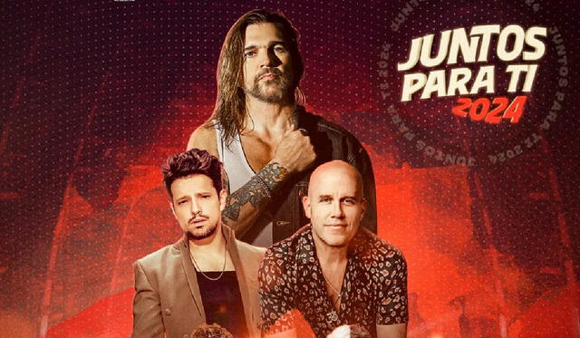 Juanes, Lasso y Gian Marco en un show sin precedentes. Foto: Teleticket Juanes, Lasso y Gian Marco en un show sin precedentes. Foto: Teleticket