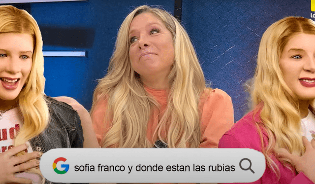 Sofía Franco responde ante comparaciones con '¿Y dónde están las rubias?'. Foto: captura/Latina TV Sofía Franco responde ante comparaciones con '¿Y dónde están las rubias?'. Foto: captura/Latina TV
