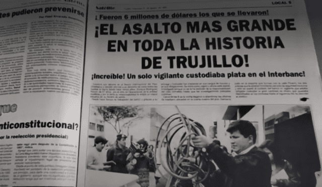 Nota de 1996 sobre el robo. Foto: Captura de América Noticias   