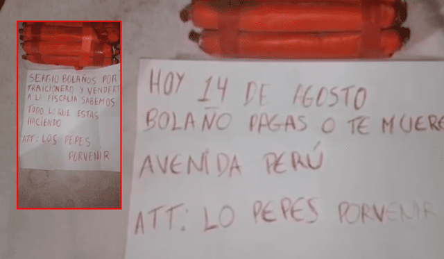 Mensajes contra Bolaños. Foto: Composición LR Mensajes contra Bolaños. Foto: Composición LR
