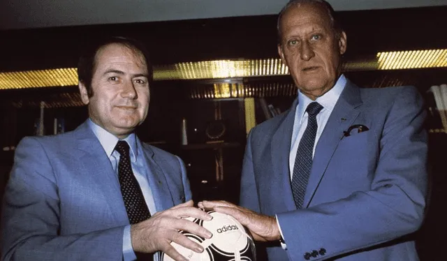 Joseph Blatter y Joao Havelange