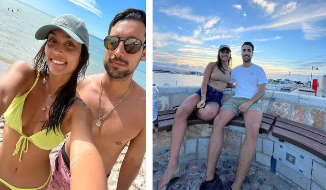 Agosto, 2022. Sabrina Hart Arce y su pareja en Grecia. Foto: Instagram