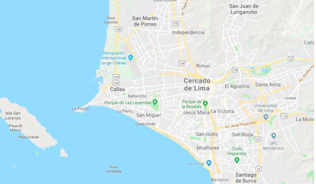 Los códigos postales de Lima y Callao varían según la ubicación y extensión de cada distrito. (Foto: Google)