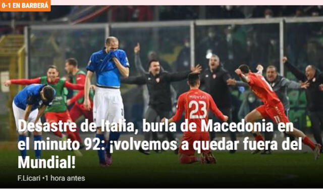 Portada de La Gazzetta dello Sport. Foto: Captura web Gazzetta