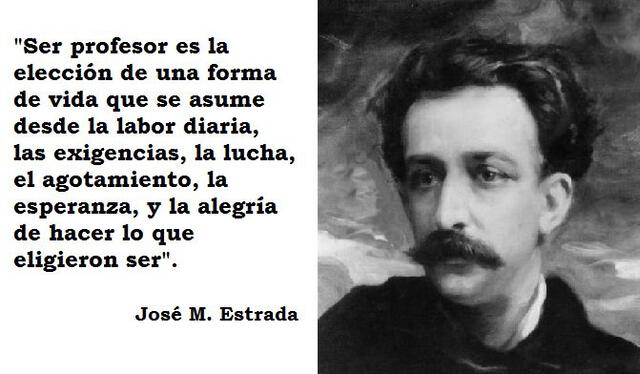 José Manuel Estrada es el personaje por el que se celebra el Día del Profesor en Argentina. Foto: @Osdop/ Twitter