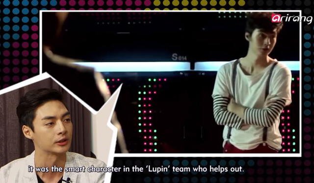 Kim Joon hablando de su personaje en Lupin. Foto: captura