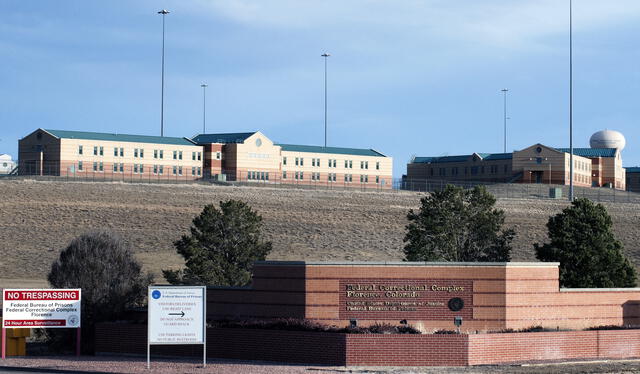 (FILES) In this file photo taken on February 13, 2019 shows an exterior view of the United States Penitentiary Administrative Maximum Facility, also known as the ADX or "Supermax", in Florence, Colorado. - Fallen Mexican drug lord Joaquin "El Chapo" Guzman was locked up July 19, 2019, at the ADX federal maximum security prison in the US state of Colorado, where he will spend the rest of his days. "We can confirm that... Guzman is in the custody of the Federal Bureau of Prisons" at the Administrative Maximum (ADX) site in Florence, central Kansas, read a short email from the prisons bureau. (Photo by Jason Connolly / AFP)