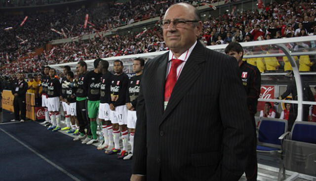 El entrenador uruguayo dirigió a Perú durante las eliminatorias rumbo a Brasil 2014 Créditos: Andina