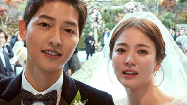 Song Joong Ki y Song Hye Kyo en su matrimonio. Foto: difusión   