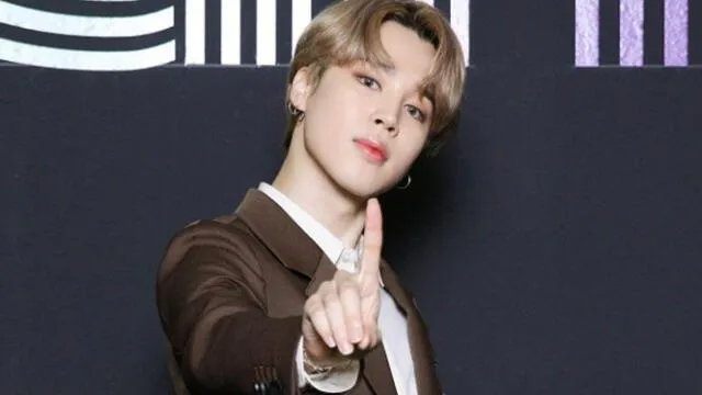 Jimin de BTS en conferencia de prensa de "Dynamite". Foto: Dispatch