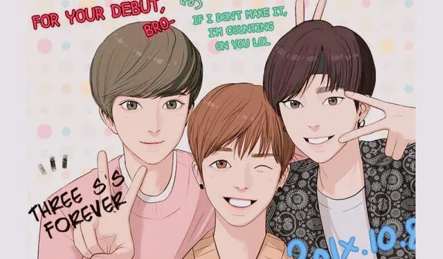 Retrato en la casa de Seojun en el webtoon True beauty. Foto: Webtoons