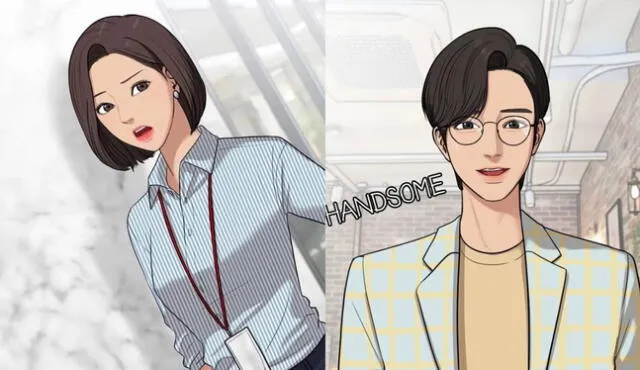 Heegyeon y el profesor Han Joo Woon. Foto: Webtoons