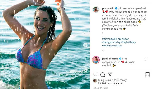 María Pía Copello cumple 43 años y celebra en Instagram con divertida sesión de fotos. Foto: María Pía Copello Instagram