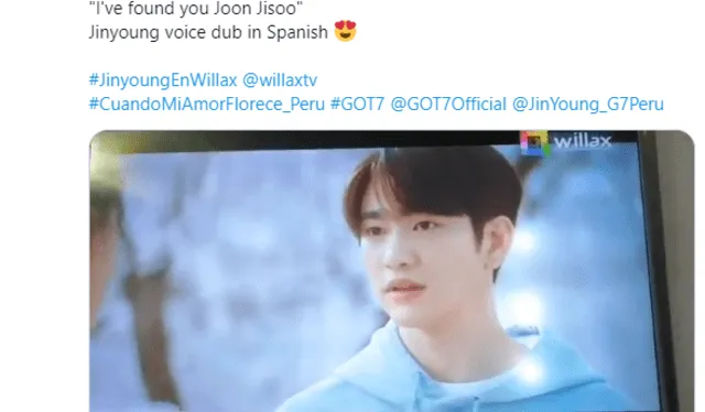 Reacciones de los fans de Jinyoung tras el estreno de Cuando mi amor florece. Foto: captura Twitter / @myrmarky_t Reacciones de los fans de Jinyoung tras el estreno de Cuando mi amor florece. Foto: captura Twitter / @myrmarky_t