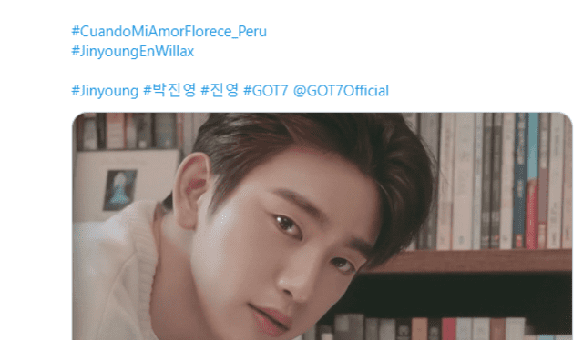 Reacciones de los fans de Jinyoung tras el estreno de Cuando mi amor florece. Foto: captura Twitter / @PiscooSour Reacciones de los fans de Jinyoung tras el estreno de Cuando mi amor florece. Foto: captura Twitter / @PiscooSour