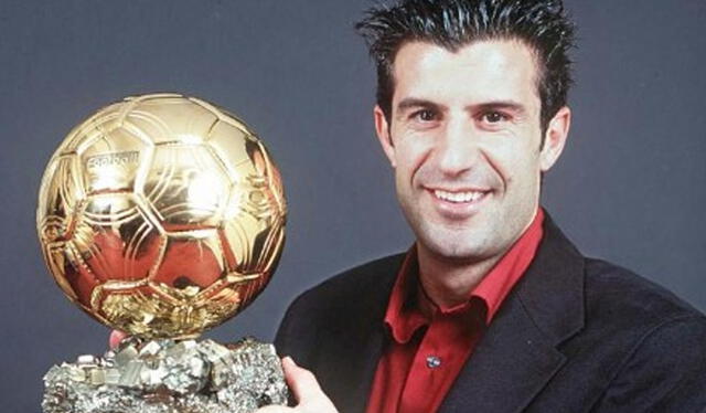 Luís Figo se llevo el premio en el años 2000. Foto: Marca