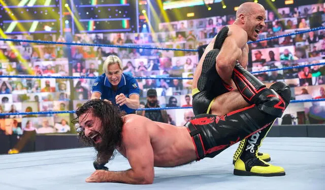 Cesaro derrotó a Seth Rollins en Friday Night SmackDown. Foto: WWE