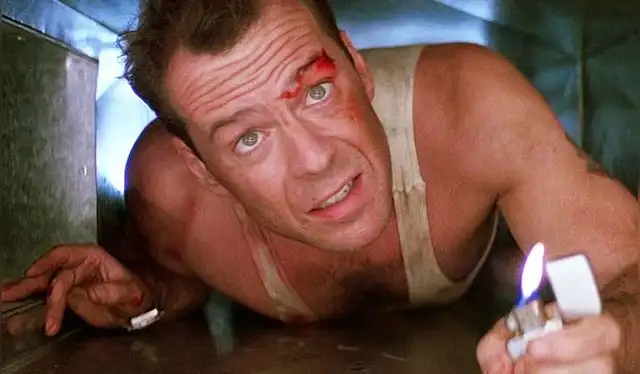 Bruce Willis en Die Hard (Duro de Matar). Foto: difusión.