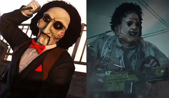 Jigsaw y Leatherface en Warzone. Foto: difusión.