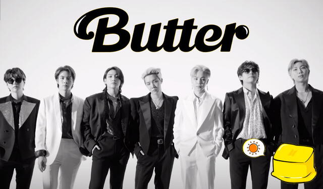 "Butter" de BTS se estrenará a las 10.00 p. m. en Perú. Foto: composición LR