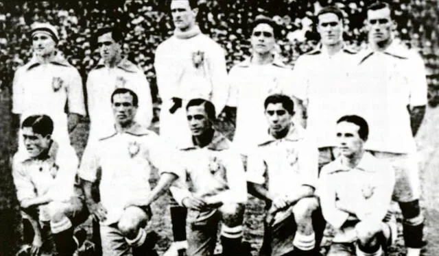 El elenco brasileño que conquistó la Copa América de 1919. Friedenreich, autor del gol, aparece abajo y en medio. Foto: Conmebol