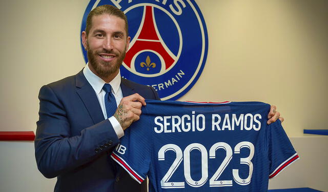 El contrato del central de 35 años finalizará en el 2023. Foto: Twitter oficial Sergio Ramos