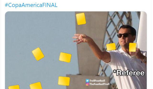 Mejores memes de la final de Copa América 2021. Foto: captura Twitter Mejores memes de la final de Copa América 2021. Foto: captura Twitter