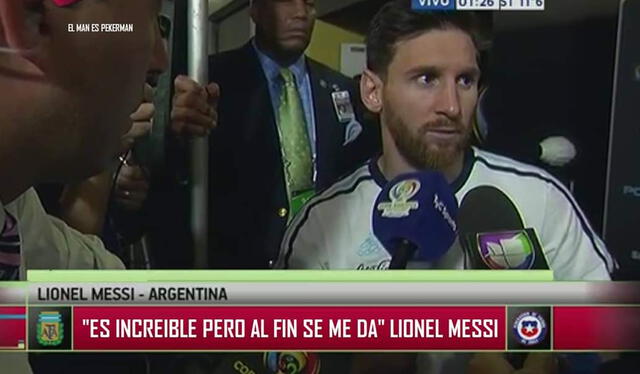 Meme de Messi 'Al fin se me da'. Foto: captura de Twitter Meme de Messi 'Al fin se me da'. Foto: captura de Twitter