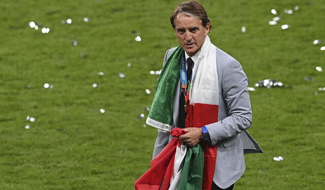 Roberto Mancini jugó el Mundial de Estados Unidos 1994 como jugador de Italia. Foto: AFP