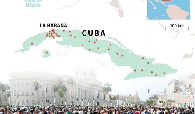Histórica manifestaciones en Cuba