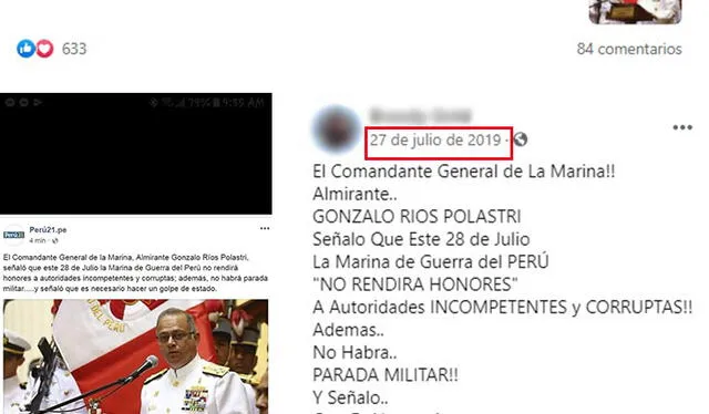 Publicaciones de 2018 y 2019. Foto: captura en Facebook.